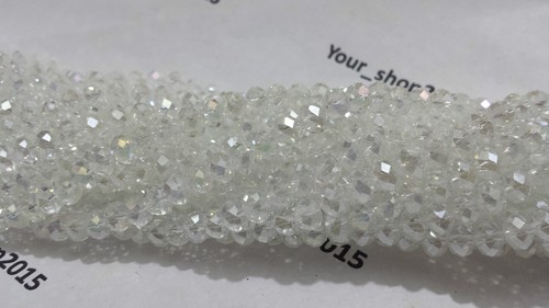 100 faceted rondelle crystal - rondelle,