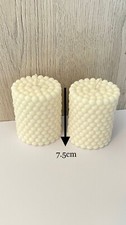 Set Of 2 Bubble pillar candles