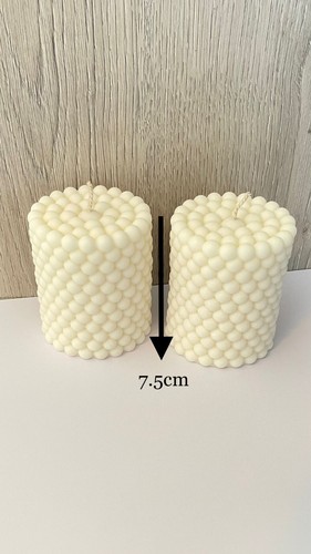 Set bubble pillar candles - 2,
