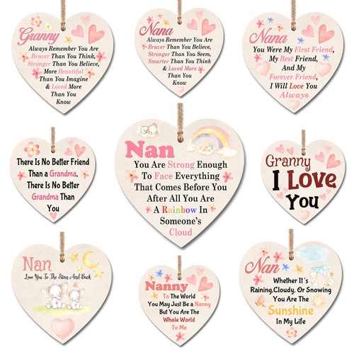 Wooden heart plaque wall sign - wooden,