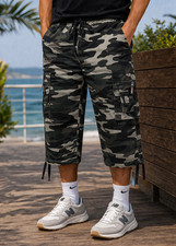 Mens 3/4 Shorts Elasticated