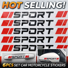 6pcs RED & BLACK SPORT CAR
