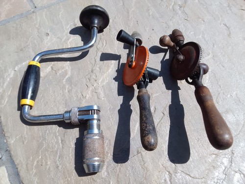 Vintage hand drills and - drills,