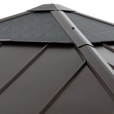 Gazebo with Brown Steel and