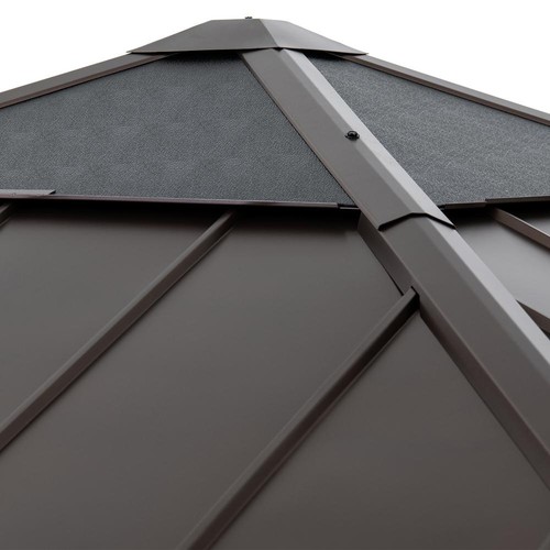 Gazebo with brown - gazebo,