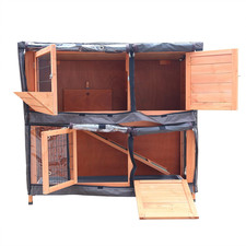 BUNNY BUSINESS 4Ft 2-Tier Double Decker Rabbit/Guinea Pig Hutch Hutches