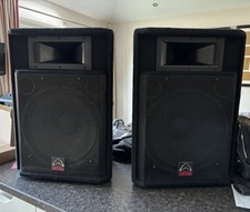 Vintage Wharfedale Pro BX1060SD Powered Mixer With Two Same EVP-S15 Speakers