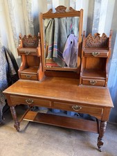 Antique satin wood dressing - satin,