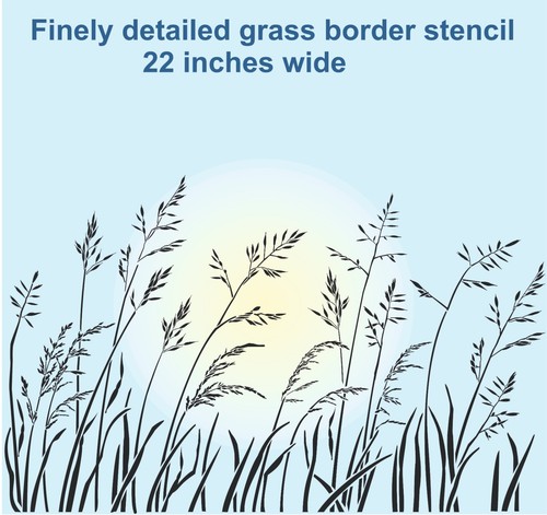 Large 22inch grass stencil - large,