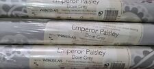 Laura Ashley Emperor Paisley Dove Grey Wallpaper Same Batch 3 ROLLS W086355-A/5