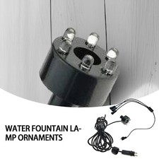 Underwater 6-LED Light Ring For Fountain Fish Pond Water Garden AC Adapter`Nn