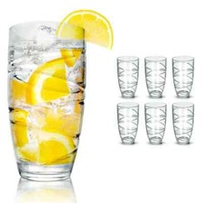 6/12 Tumblers Cups Glass 550ml