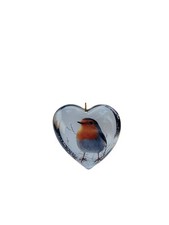 Robin Bird Heart Hanging