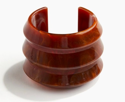 Marbled cuff bracelet - marbled,