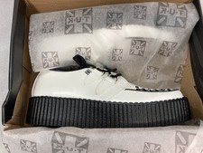 NEW T.U.K. White Leather Viva