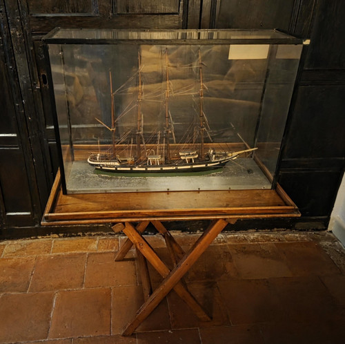 Antique barque rigged - antique,