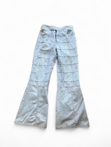 1970s patchwork flared jeans - flared,