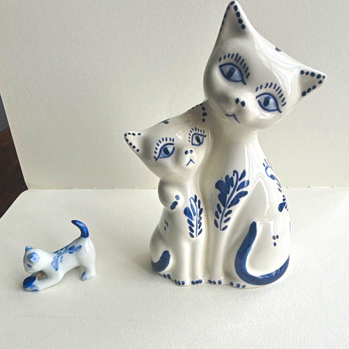Delft blue white - white, ceramic