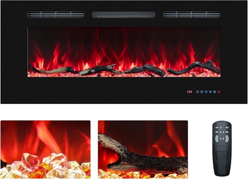 Electric fireplace heater 36in - electric,