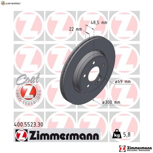 Brake disc 400 - brake, 400.5523.30