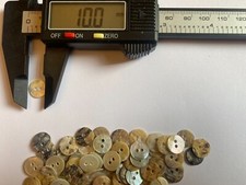 Handmade Mother Of Pearl Shell Buttons 2 Hole Knitting Scrapbook 9mm To 20mm