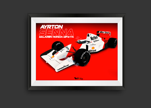 Ayrton senna mclaren mp4 - mclaren, mp4/7a