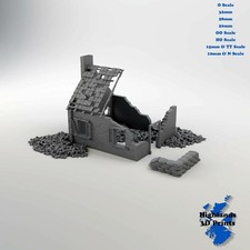 Strongpoint WW2 Building Tabletop Gaming Railway 3DPrint