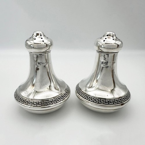 Antique pair greek key - antique,