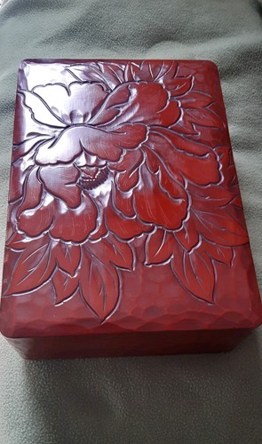 Japanese red lacquered wooden - japanese,