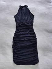 Lipsy Black Sparkly Dress Size 10 Excellent Condition Little Black Dress