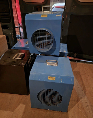 Blue portable forced air - portable,