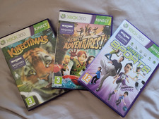 3 x XBOX 360 Kinect Games ADVENTURES SPORTS KINECTIMALS Bargain Bundle Job Lot