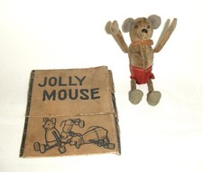 Antique/Vintage Jolly Mouse Wind up Clockwork Mechanical Toy