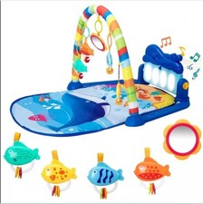 GYM PLAY MAT BABY NEWBORN KID 3 IN1 FITNESS MUSIC LAY FUN PIANO KID GIRL GIFT