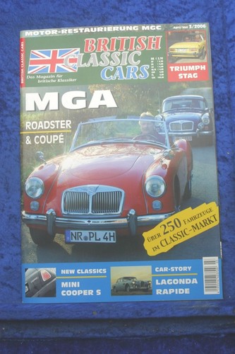 British classic cars mga - british, 3/06