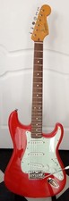 Fender Squire Classic Vibe Strat Guitar Fiesta Red/Mint Pic Guard - Nice!