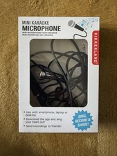 3.5 Jack Mini Karaoke Tick Tock Microphone Phone Laptop Tablet Boxed,