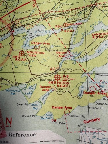 1940 toronto ottawa map - ottawa, chart