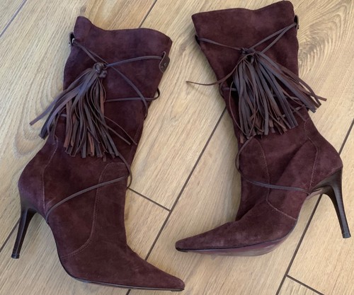 Faith brown suede - brown, calf