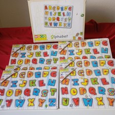  JOB LOT WOODEN ALPHABET