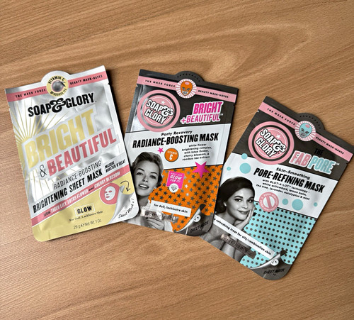 Soap glory sheet masks x3 - soap,