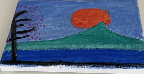 Acrylic painting canvas - painting,