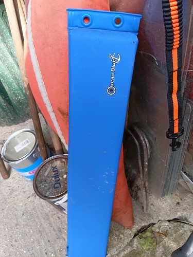 Flat boat fender - fender, blue