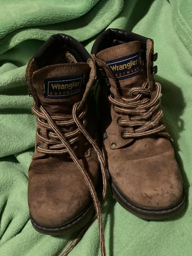 Wrangler leather brown boots - wrangler,