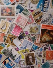 250+ stamps, many countries early & modern,all off paper. Good collectible mix