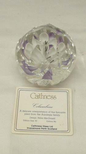 Caithness glass paperweight - caithness,