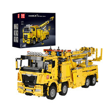 Mould King Fire Rescue Crane Yellow Brick Model 4883/pcs Remote Control RC 17028