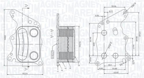 Engine oil cooler - fits, citroen