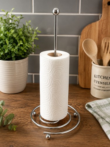 Vintage chrome kitchen roll - vintage,