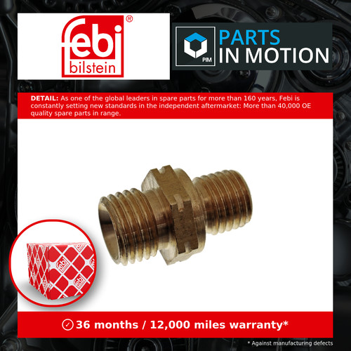 Fuel line union fits - fits, mercedes